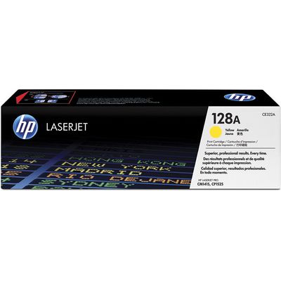HP 128A Yellow Toner (1300 stran) pro CP1525, CM1415, CE322A - originální