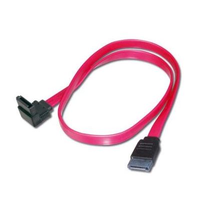 PremiumCord kabel SATA 0,5m 1x 90°+1x rovný konektor