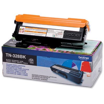 Brother toner TN-328BK, black (6.000 stran) - originální