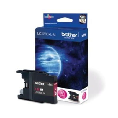 Brother inkoust LC-1280XLM, magenta (1200 stran) - originální