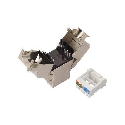 SOLARIX keystone, CAT5E, STP, RJ45, černý, samořezný