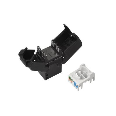 SOLARIX keystone, CAT6, UTP, RJ45, černý, samořezný