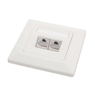SOLARIX zásuvka CAT5E, STP, 2 x RJ45, pod omítku, bílá