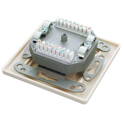 SOLARIX zásuvka CAT5E, STP, 2 x RJ45, pod omítku, bílá