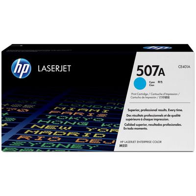 HP 507A Azurový/Cyan CE401A