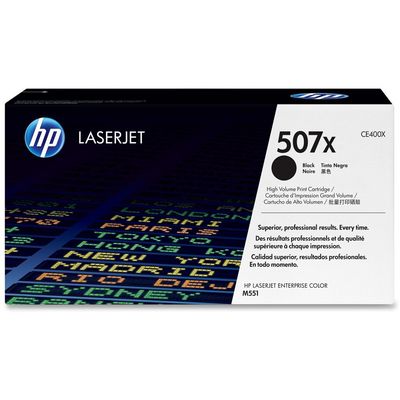 HP 507X Black Toner (11000 stran) pro LJE 500 M551, CE400X - originální
