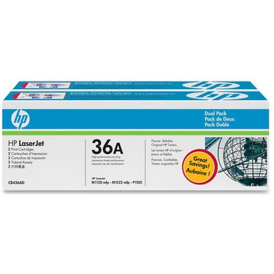 HP 36A DoublePack Black CB436AD