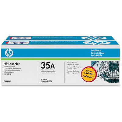 HP 35A DoublePack Black CB435AD