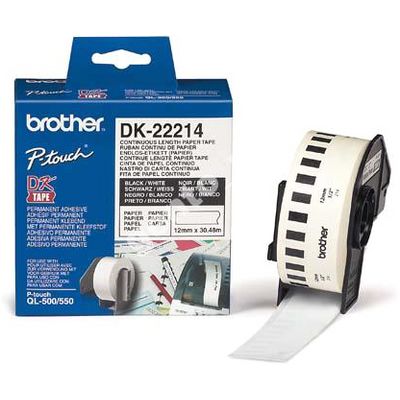 Brother DK-22214, papírová role 12mm x 30,48m