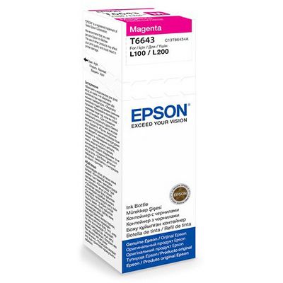 Epson T6643 Magenta, purpurová