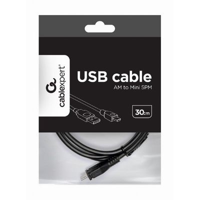 Gembird kabel USB 2.0 A-Mini B (5pin) 30cm