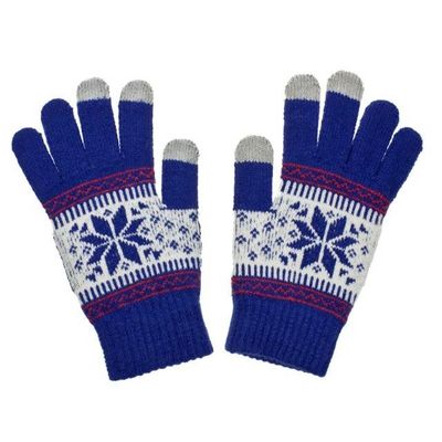 Rukavice na dotykový displej NORDIC blue dámské