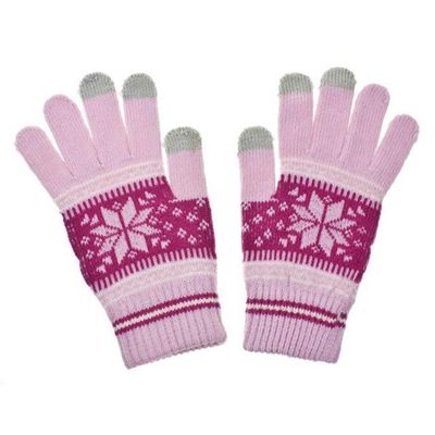 Rukavice na dotykový displej NORDIC pink dámské