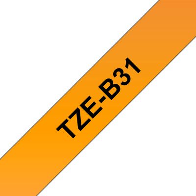 Brother TZ-B31, signální oranžová / černá 1ks
