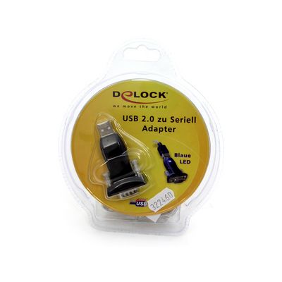 Delock redukce USB 2.0 - COM samec, šroub (61425)