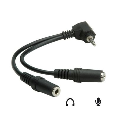 Redukce Jack 3.5 mm 4pólový M / 2x Jack 3.5 mm F