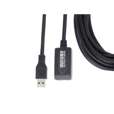 PremiumCord USB 3.2 repeater a prodlužovací kabel A/M-A/F 5m