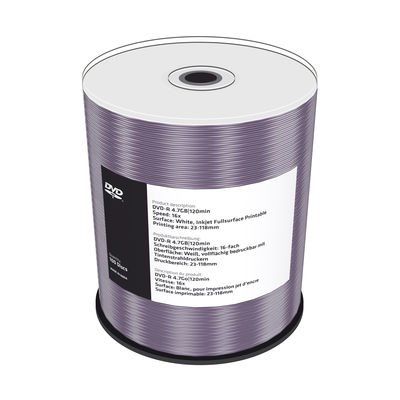 DVD-R MediaRange 4,7GB printable 16x SPINDL (100pack)