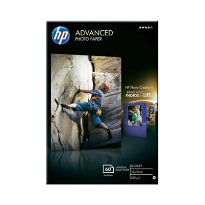 HP Advanced Glossy Photo Paper 250g/m2 10x15cm borderless 60 listů