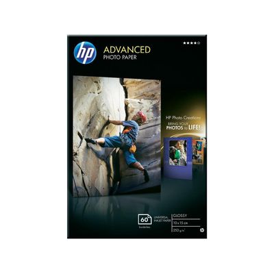 HP Advanced Glossy Photo Paper 250g/m2 10x15cm borderless 60 listů