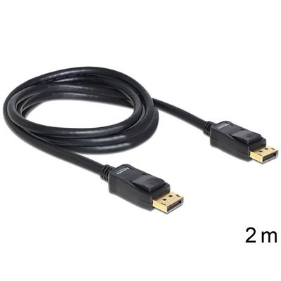 Delock kabel DisplayPort samec na Displayport samec, délka 2m (82585)