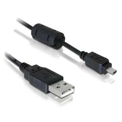 Delock kabel USB 2.0 k fotoaparátům Nikon 8pin UC-E6 USB 1,83m (82414)