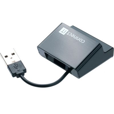 Connect IT USB hub 4 porty STEP - černý