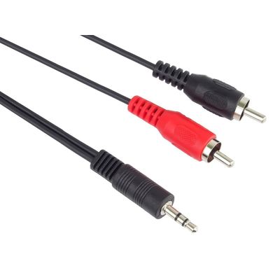 PremiumCord Kabel Jack 3.5mm-2xCINCH M/M 15m