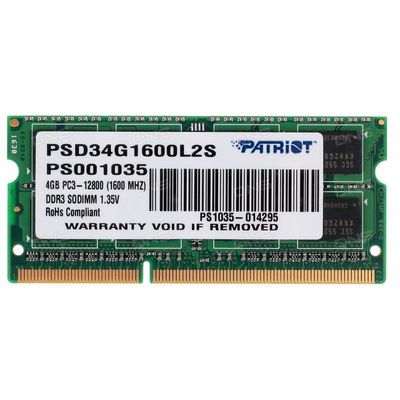 Patriot Signature DDR3L 4GB 1600MHz SODIMM