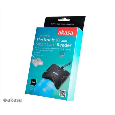 AKASA čtečka Smart karet AK-CR-03, černá