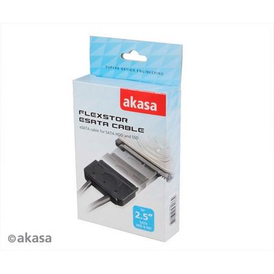 AKASA Flexstor eSATA kabel pro 2.5 HDD a SSD