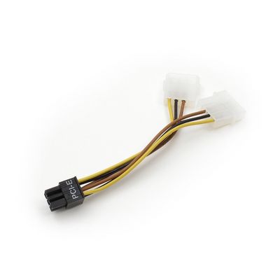 AKASA kabel redukce napájení 2x4pin Molex na 1xPCI-Express