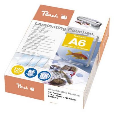 Peach Laminovací fólie A6, 125mic, 100ks