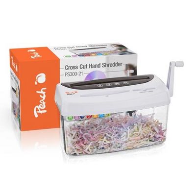 Peach Cross Cut Hand Shredder PS300-21