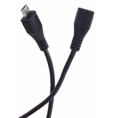 PremiumCord Kabel prodlužovací microUSB 2.0 male-female, černý 5m
