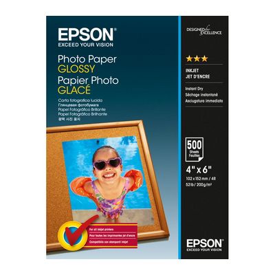 EPSON Photo Paper Glossy 10x15cm, 500 listů, 200g/m2