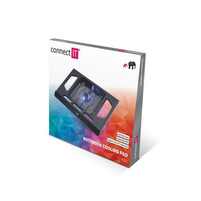 CONNECT IT Breeze chladící podložka pod notebook, černá