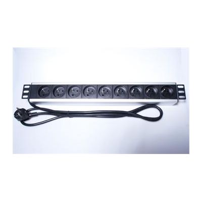 PremiumCord Panel napájecí do 19 racku 1.5U, 9x230V, 2m kabel