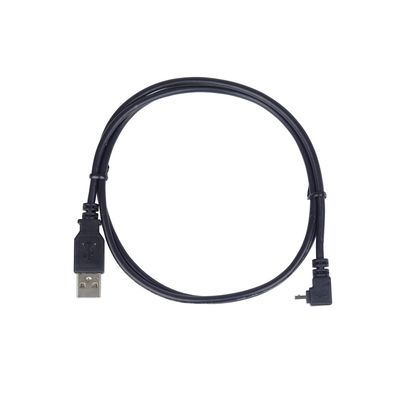 PremiumCord Kabel micro USB 2.0, A-B, konektor do úhlu 90°, 1,8m