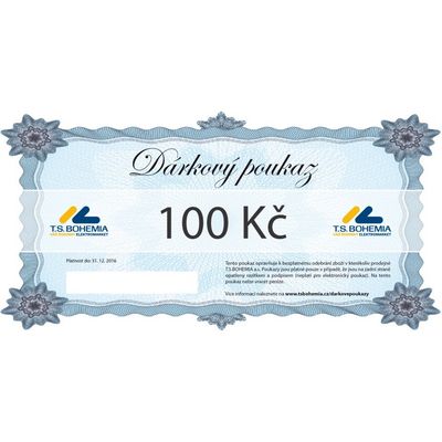 Dárkový poukaz T.S.BOHEMIA 100 Kč