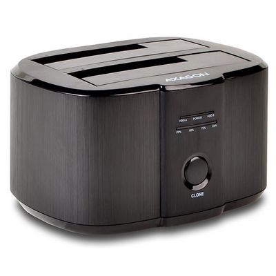 AXAGON ADSA-ST dual HDD CLONE dock, černý