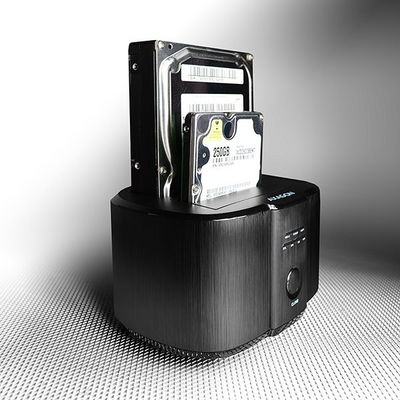 AXAGON ADSA-ST dual HDD CLONE dock, černý