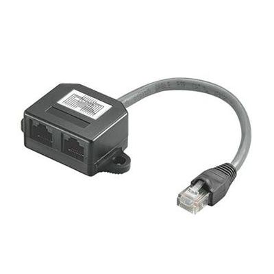 PremiumCord Modulární RJ45 distributor 2 porty paralelní zapojení