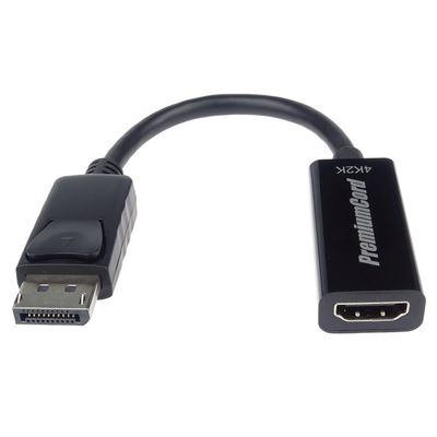 PremiumCord adaptér DisplayPort - HDMI Male/Female, support 3D, 4K*2K@30Hz, 0,2m