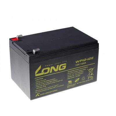 Long 12V 12Ah olověný akumulátor DeepCycle AGM F2 (WP12-12E)