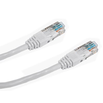 Patch kabel UTP CAT5E 0.5m bílý