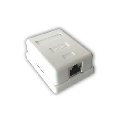 DATACOM Datová zásuvka STP CAT5E 1xRJ45 na omítku bílá