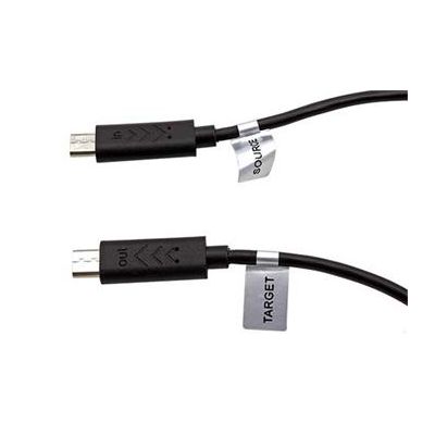 PremiumCord USB 2.0 kabel na propojení dvou chytrých telefonů, microUSB B(M)- microUSB B(M),0,3m,OTG