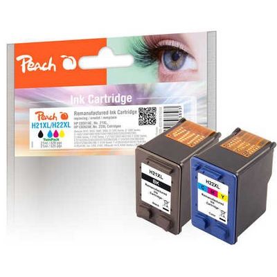 Peach MultiPack kompatibilní s HP No. 21XL, C9351AE, No. 22XL, C9352AE