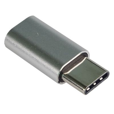 PremiumCord Adaptér USB-C/male - USB2.0 Micro-B/female, stříbrný